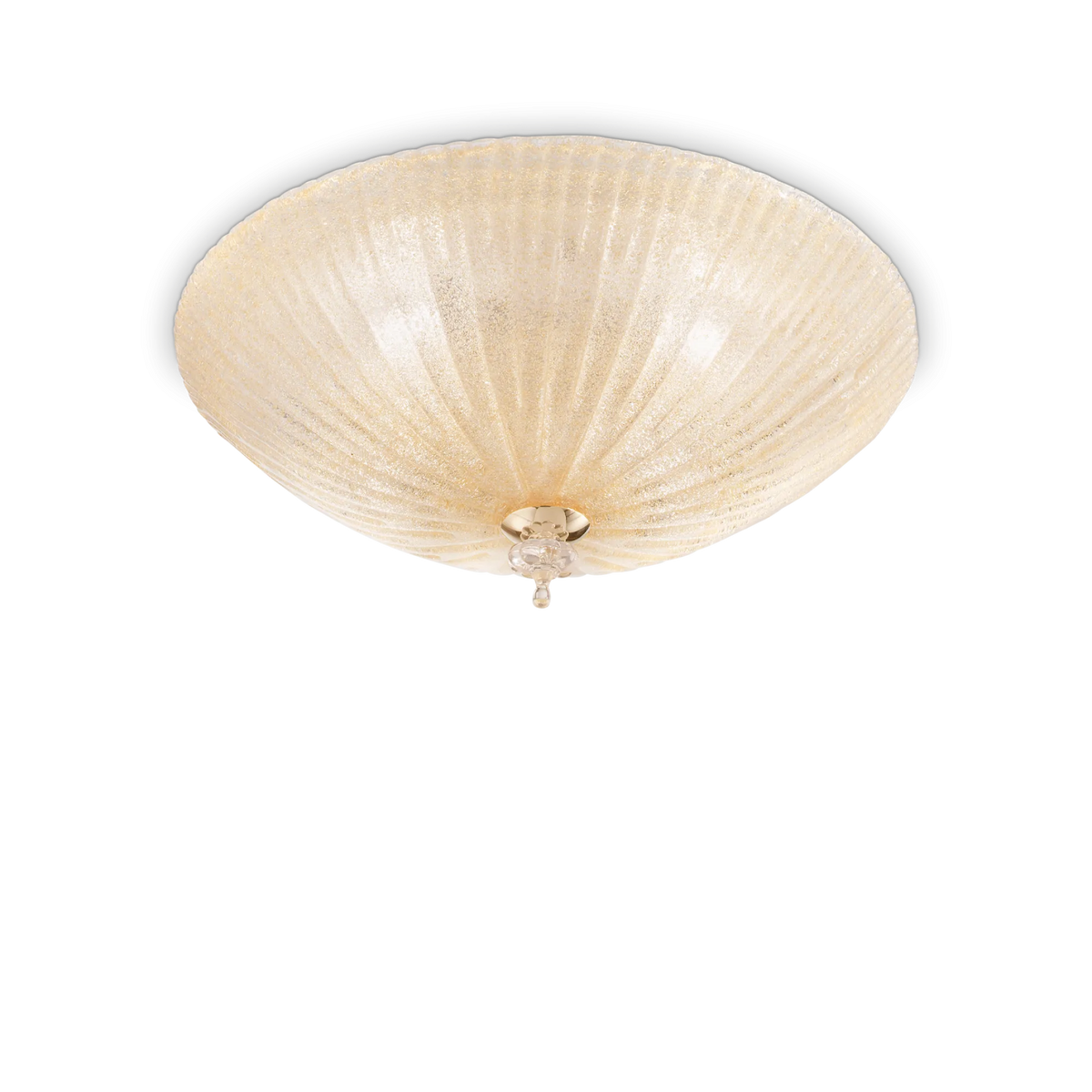 Plafonieră Ideal Lux Shell PL4, chihlimbar, 140186