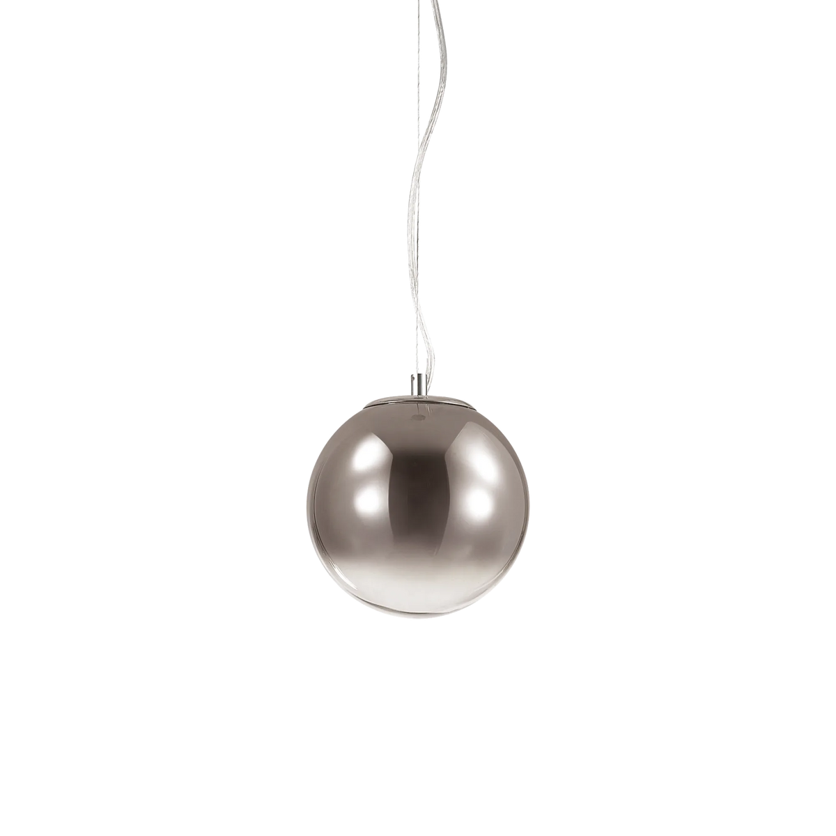 Pendul Ideal Lux Mapa Clear SP1, crom, degradé, Ø20 cm, 140711