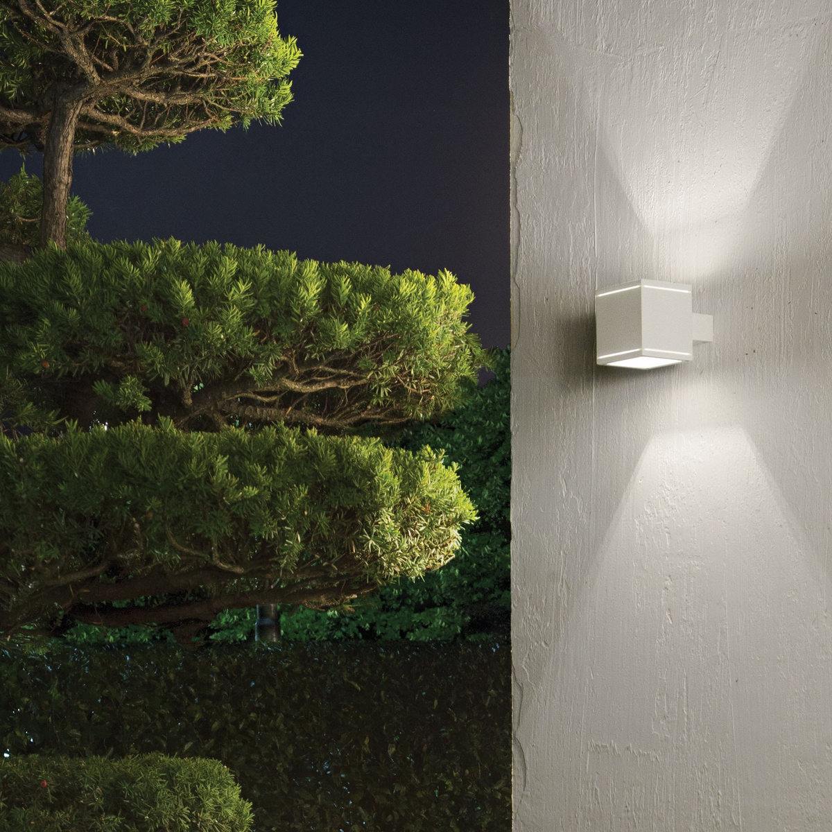 Aplică de exterior Ideal Lux Snif AP1 Square, alb, 144276