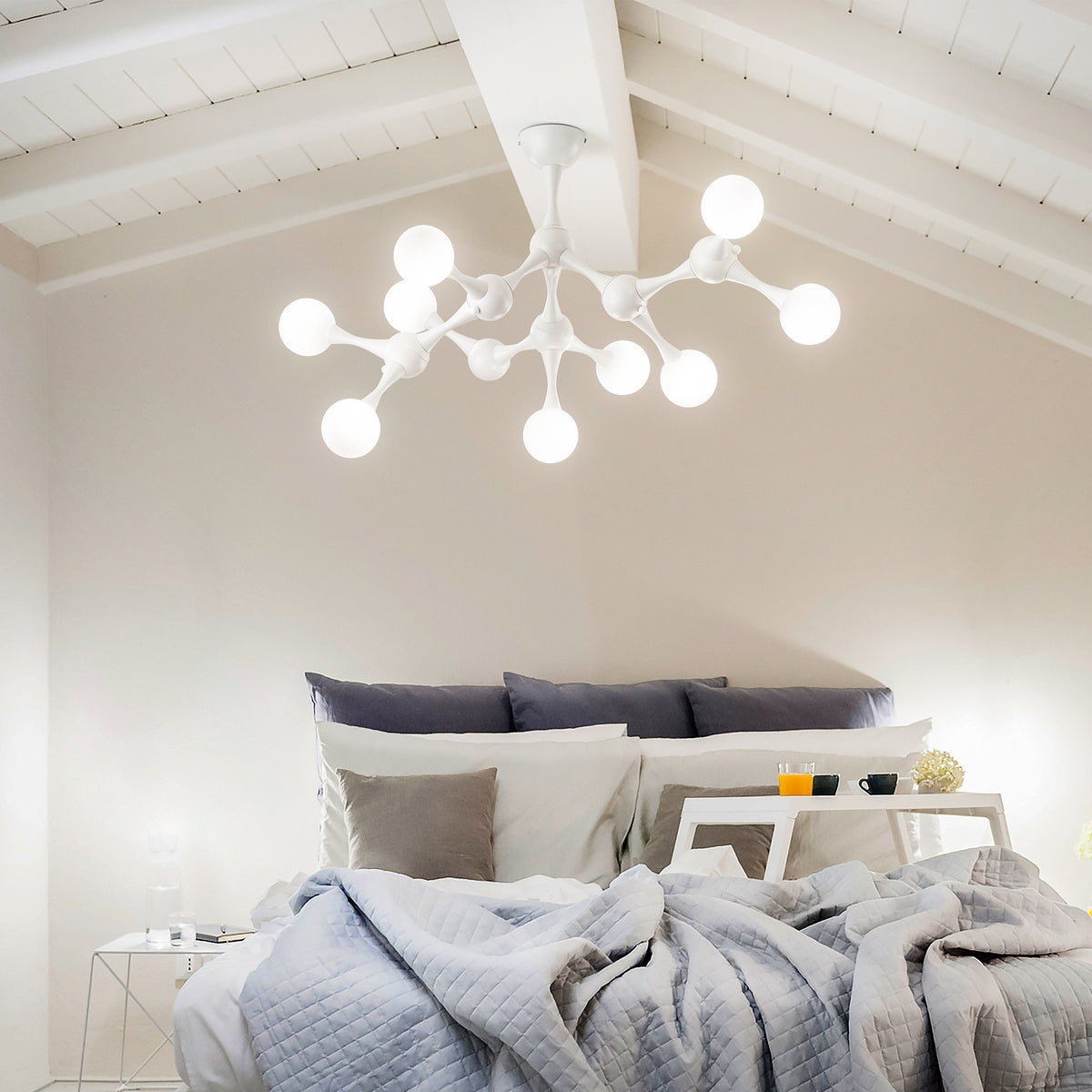 Plafonieră Ideal Lux Nodino PL9, alb, 149622