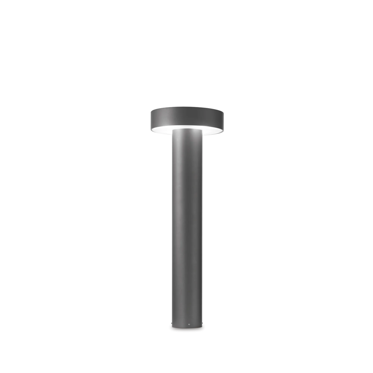 Stâlp de iluminat exterior Ideal Lux Tesla PT4, antracit, H60 cm, 153193