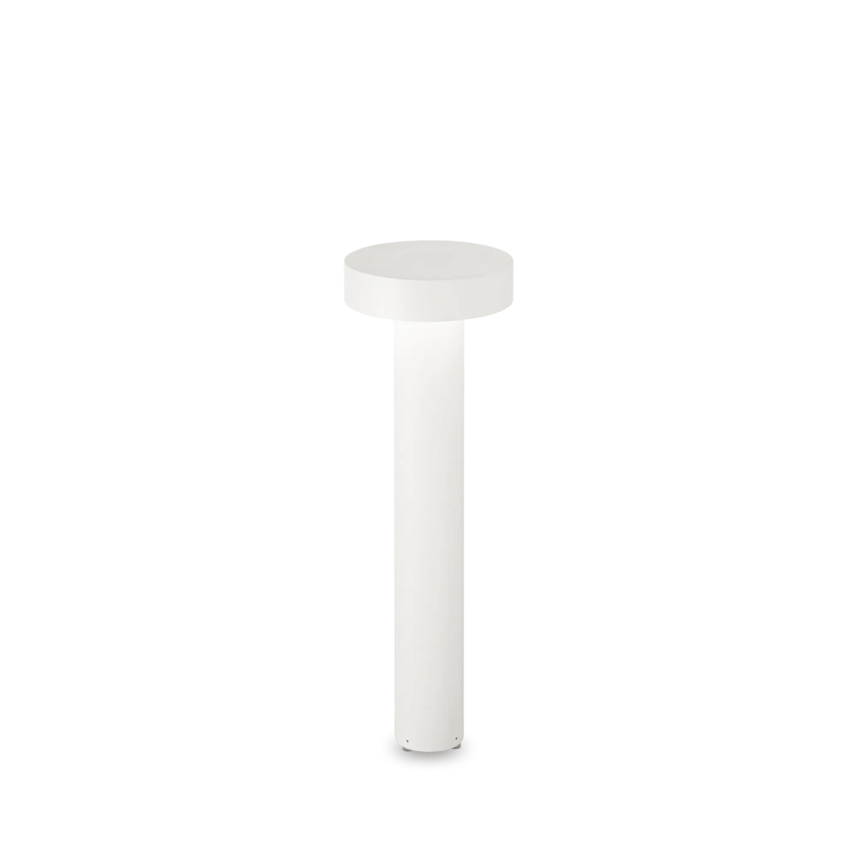 Stâlp de iluminat exterior Ideal Lux Tesla PT4, alb, H60 cm, 153209