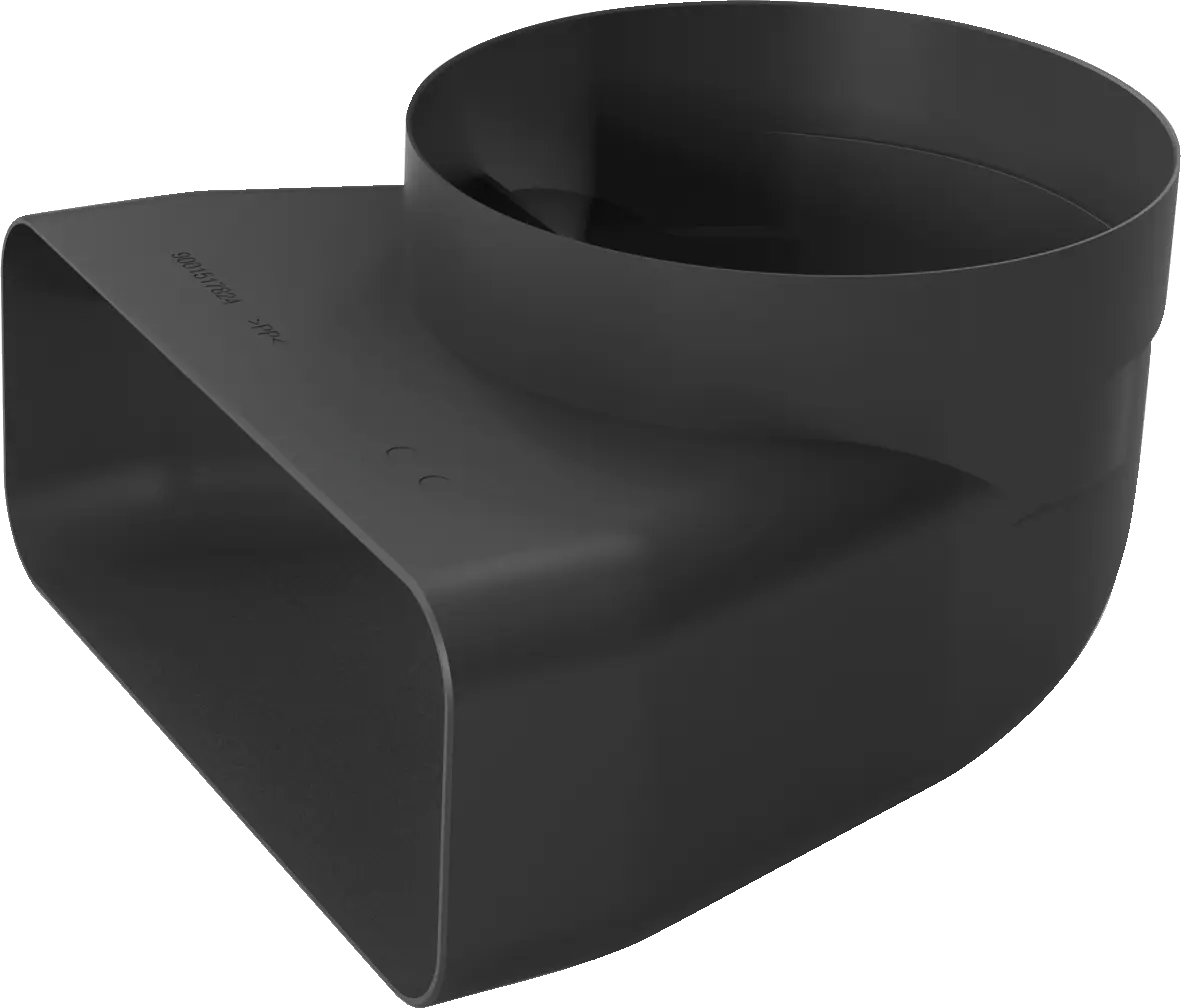 Conector 90° pentru tubulatură rotundă–plată Bosch HEZ9VDSI1, Ø 150 mm