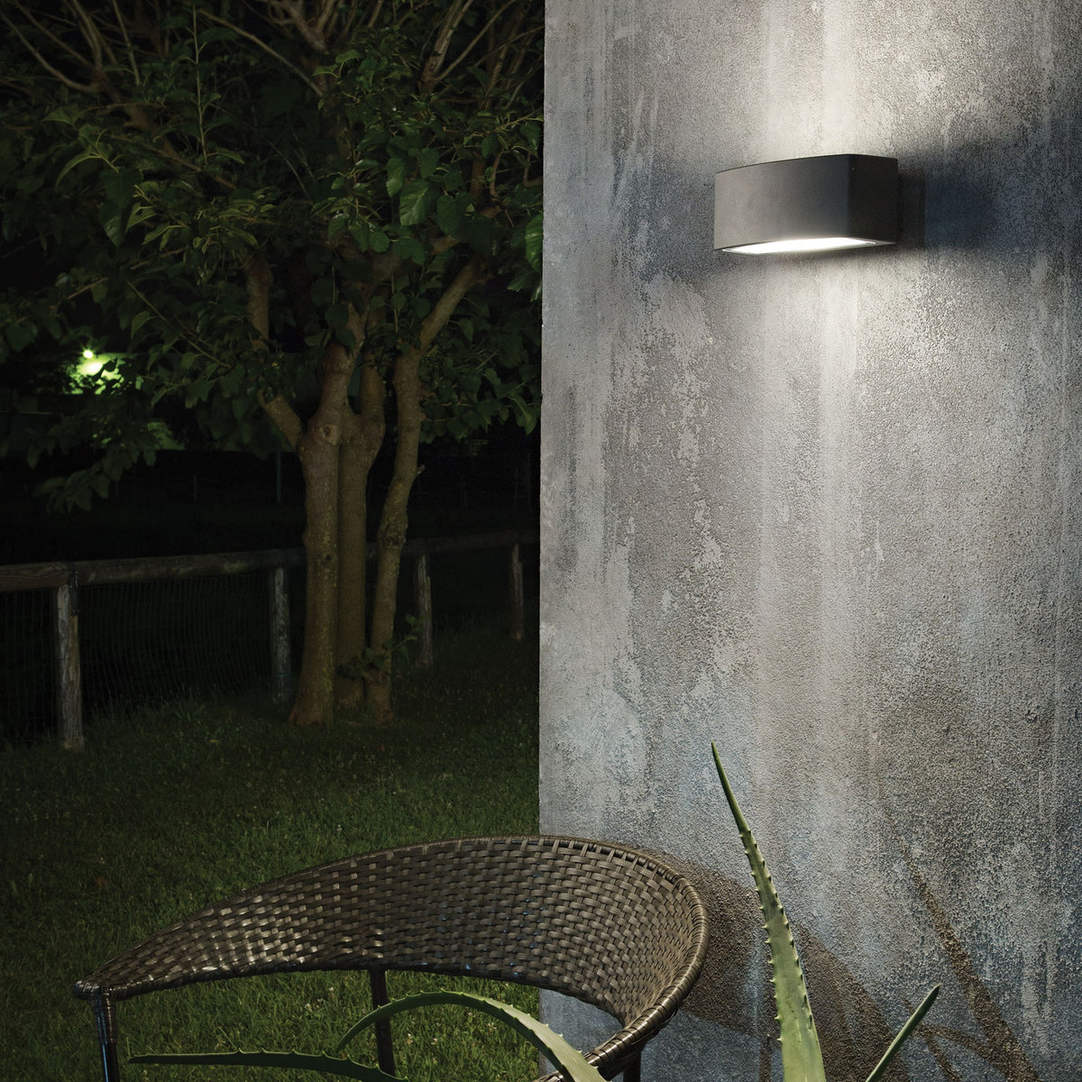 Aplică de exterior Ideal Lux Andromeda AP1, gri, 158822