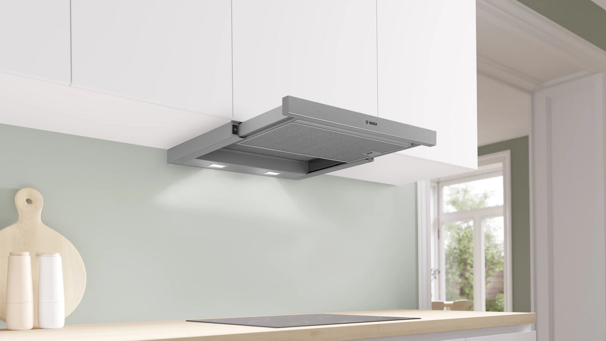 Hotă încorporabilă Bosch DFM064W55, Seria 2, 60 cm, argintie
