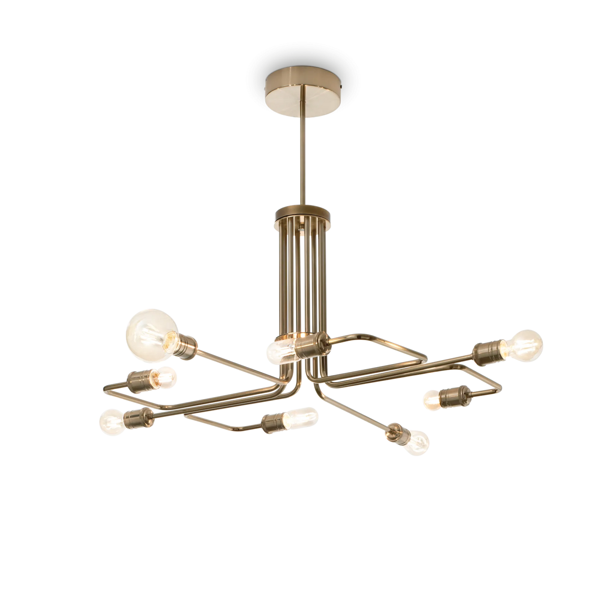 Lustră Ideal Lux Triumph SP8, alamă, 160269