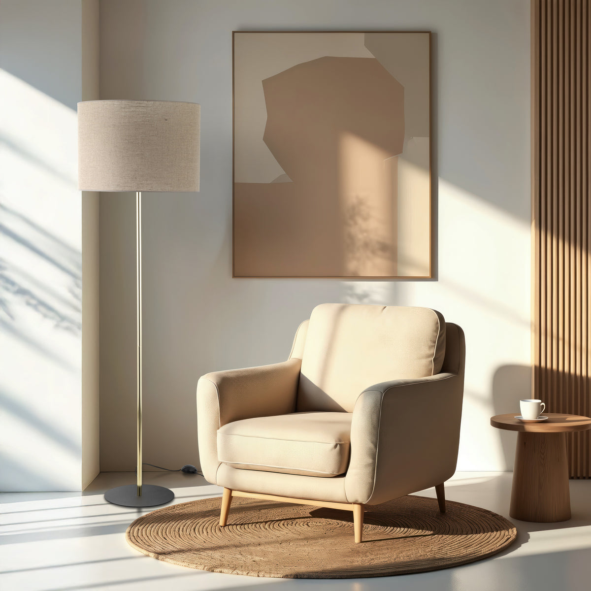 Lampa Umberto Linen Gold 16035