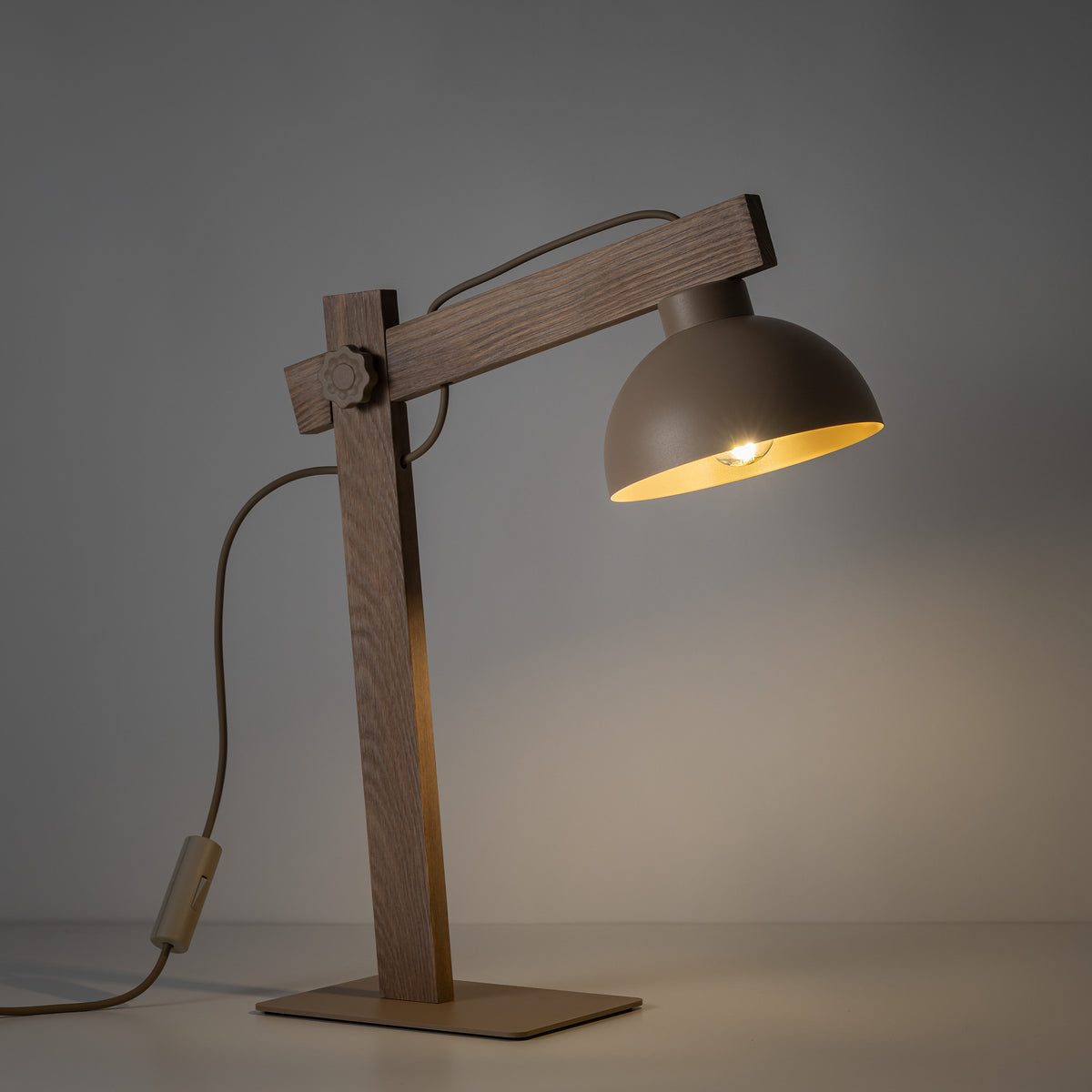 Veioză TK Lighting Oslo, nisip, 16129