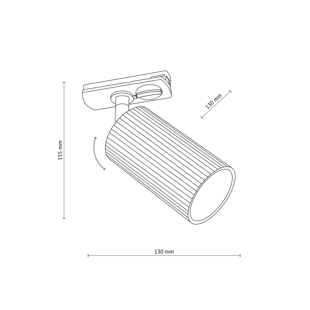 Spot pe șină TK Lighting Tracer Tune, negru, 16143