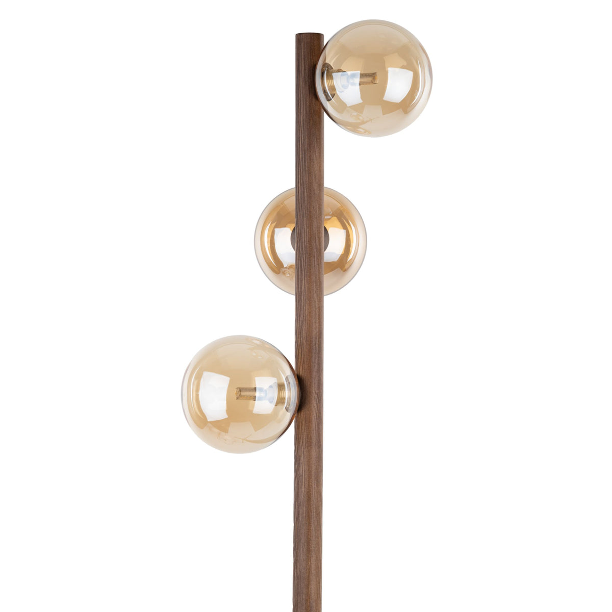 Lampadar TK Lighting Estera, lemn, nuc, chihlimbar, 3 x G9, 16151
