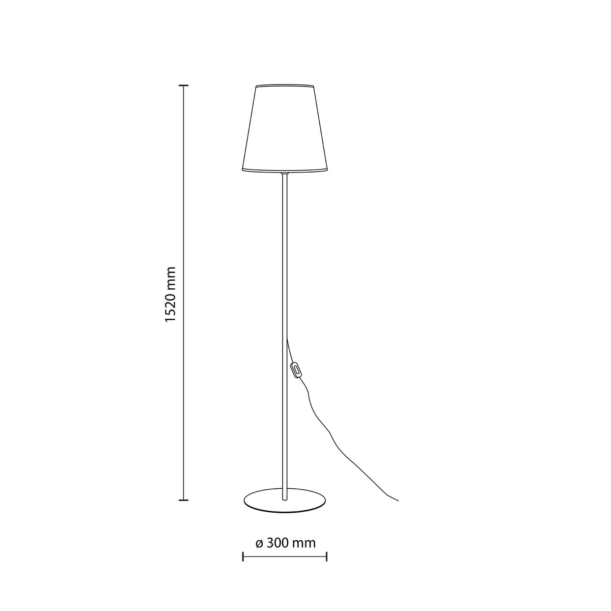 Lampadar TK Lighting Elizabeth, nisip, 16157