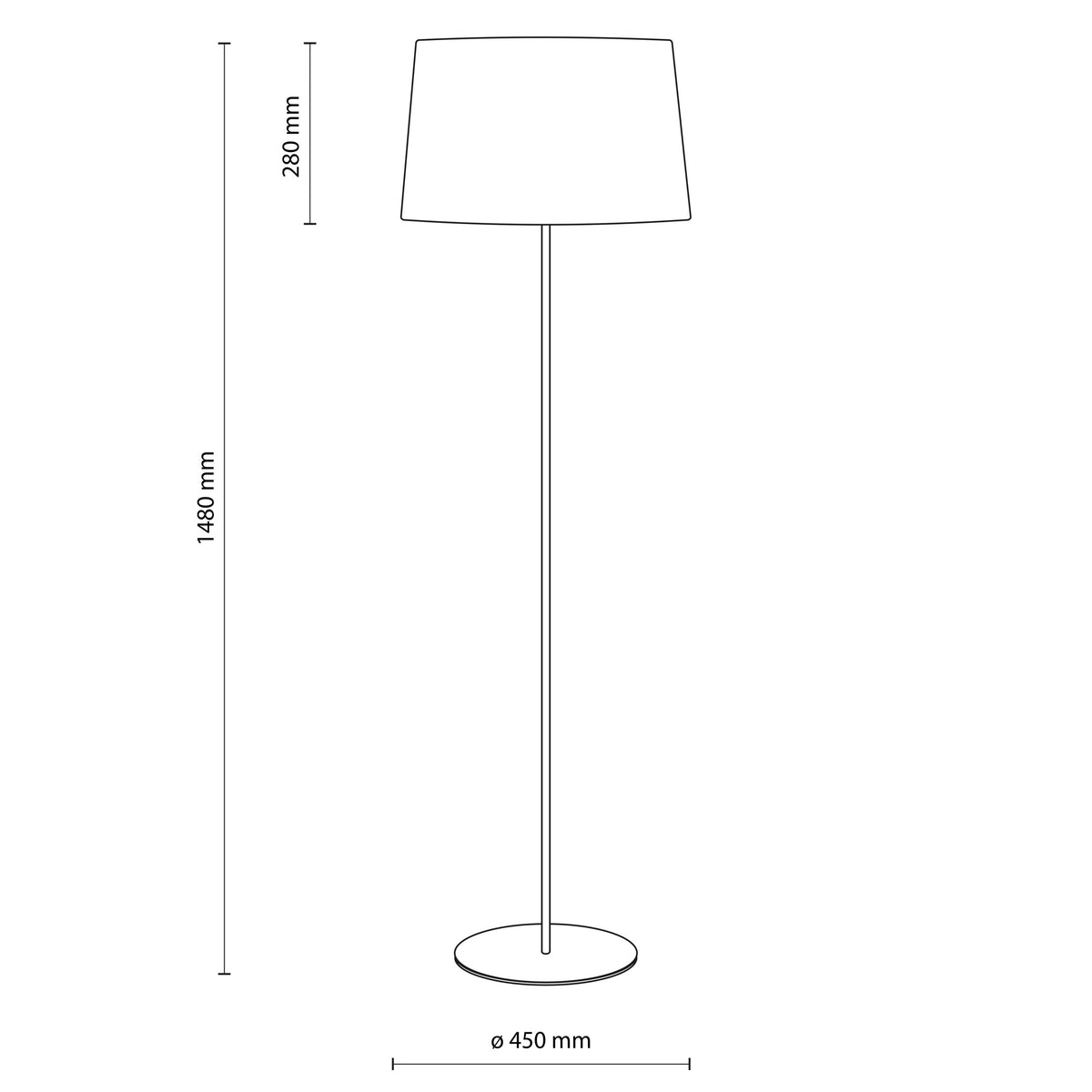 Lampadar TK Lighting Maja, nisip, 16180
