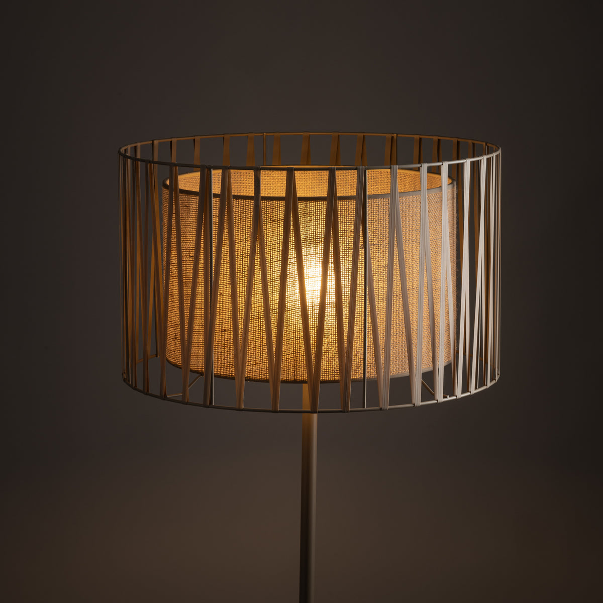 Lampadar TK Lighting Harmony, nisip, iută, 16199
