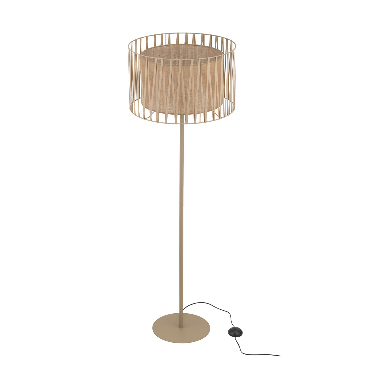 Lampadar TK Lighting Harmony, nisip, iută, 16199