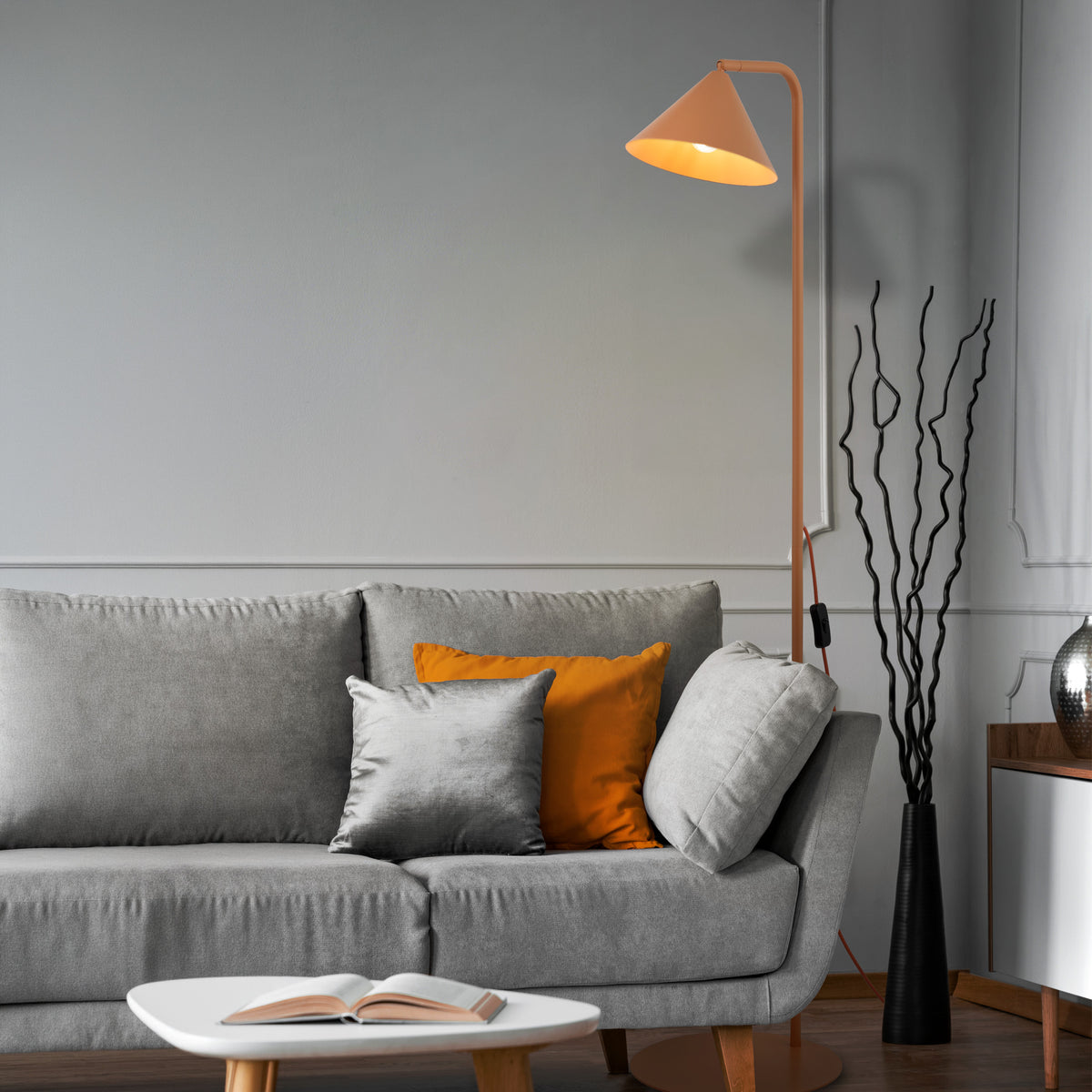 Lampadar TK Lighting Cono, somon, 16207