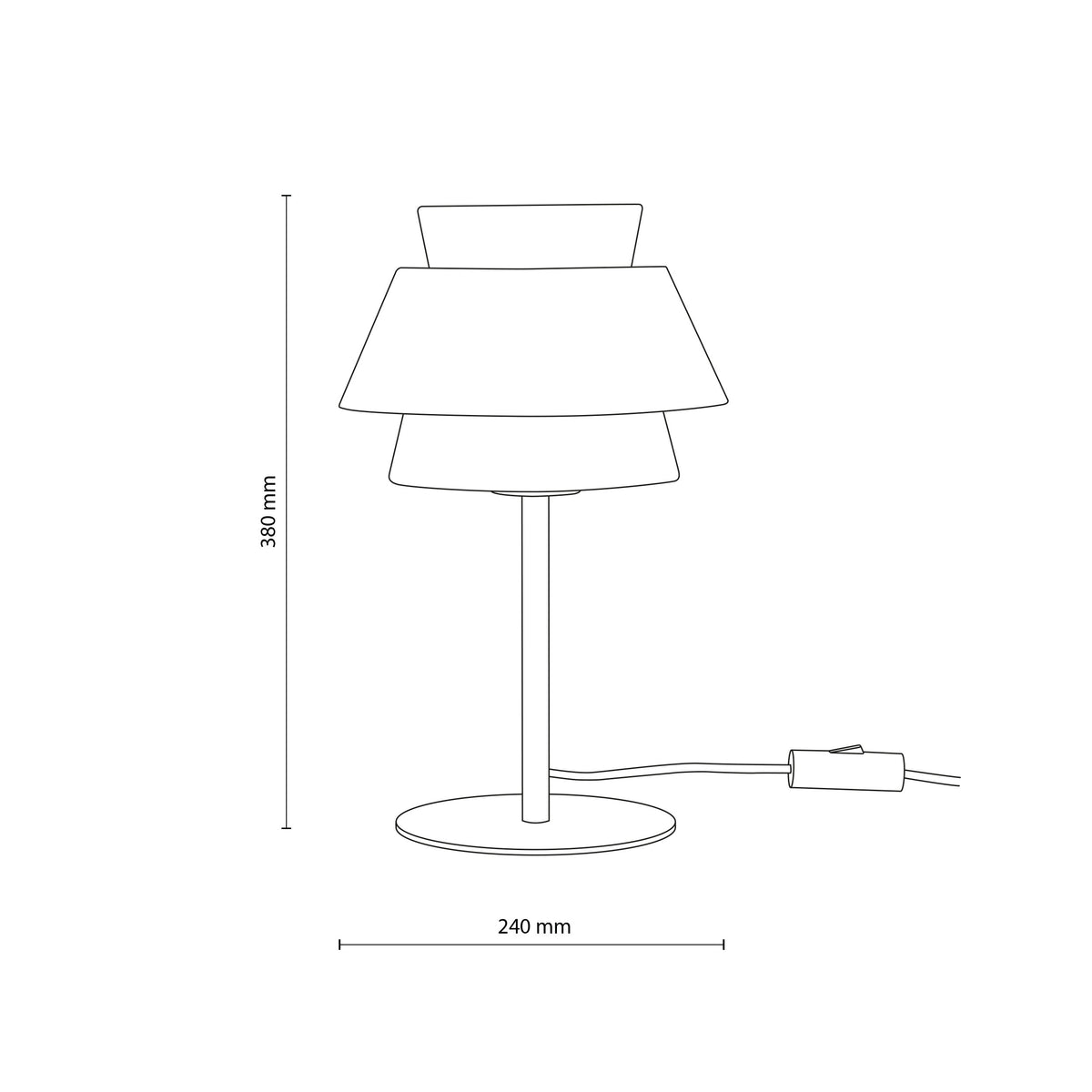 Veioză TK Lighting Kalum, lemn, 16224