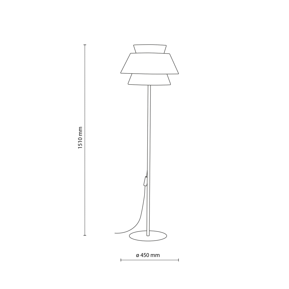 Lampadar TK Lighting Kalum, lemn, 16225