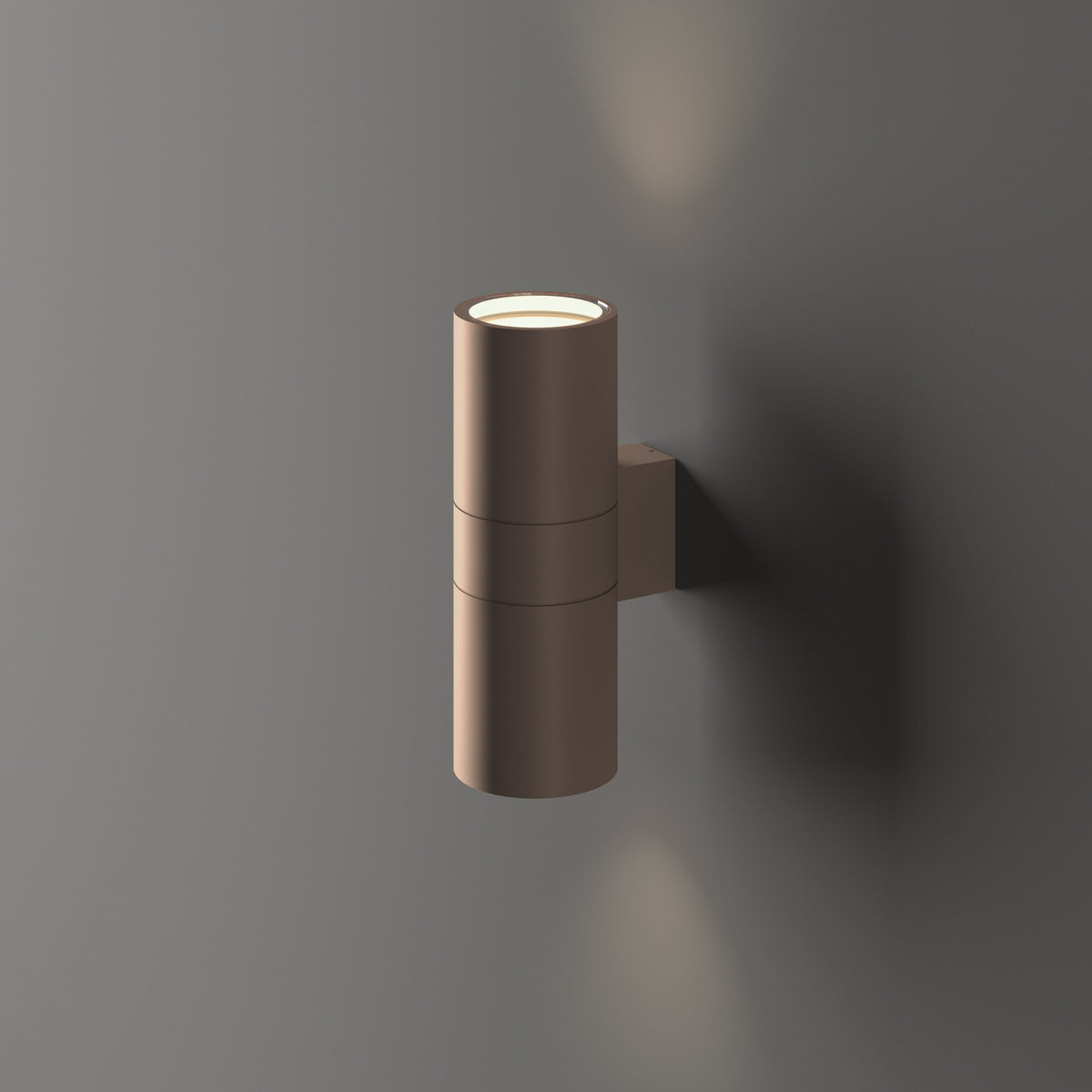 Aplică de exterior Ideal Lux Gun AP2 Small, cafea, 163635