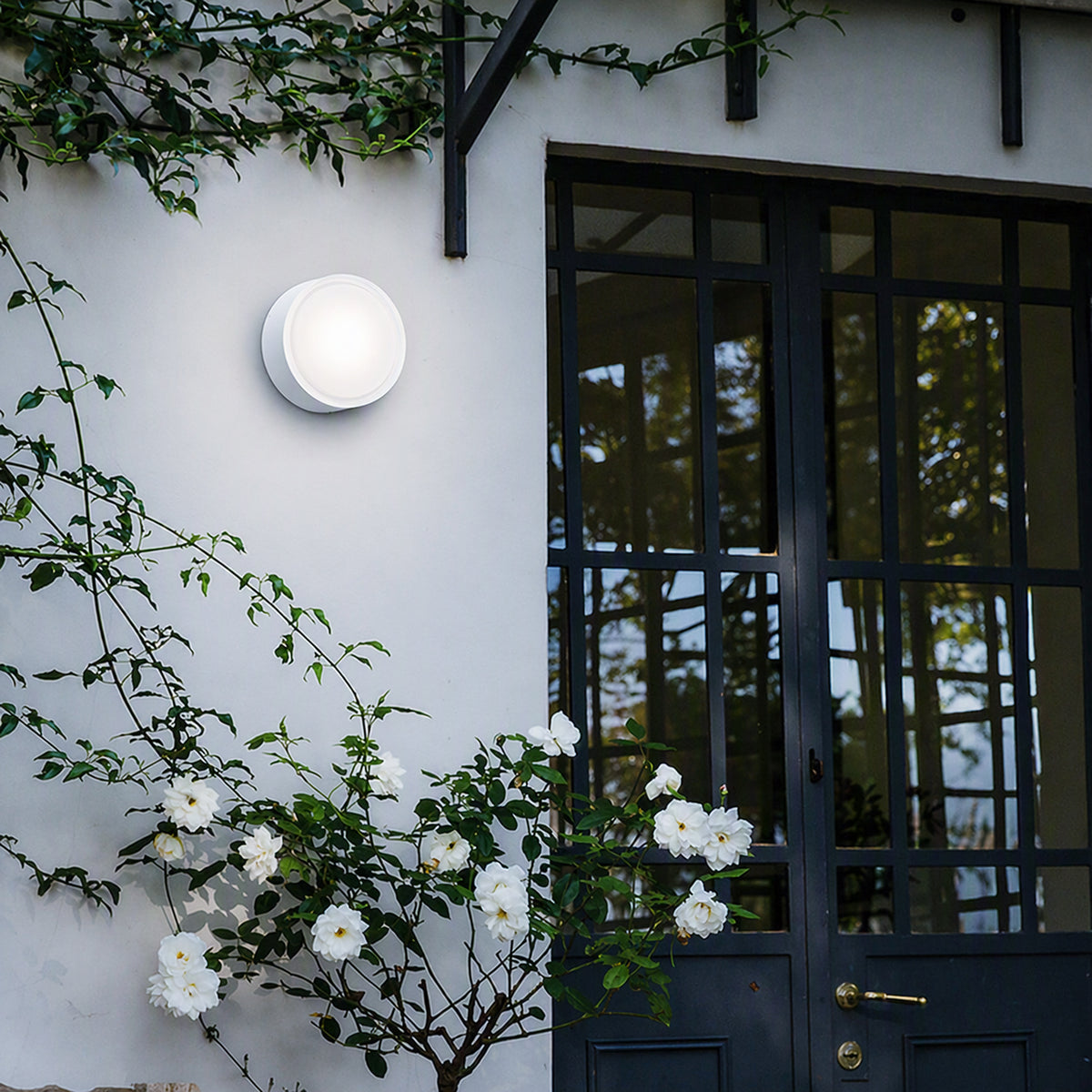 Plafonieră de exterior Ideal Lux Urano PL1 Big, alb, 168050