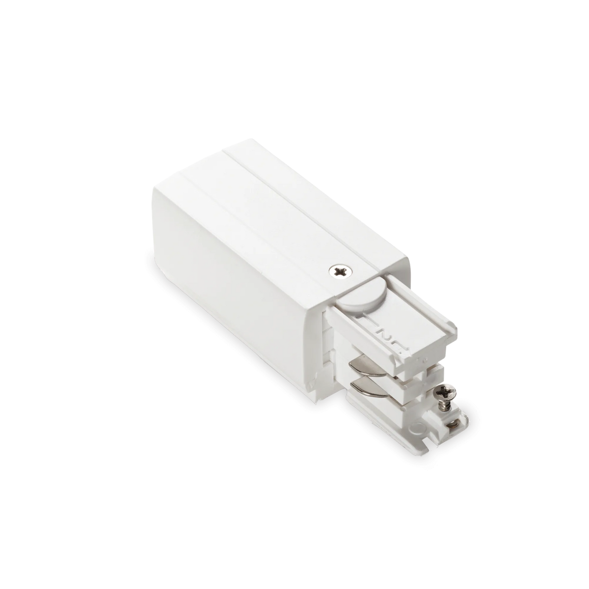 Conector Ideal Lux Link 3-PHASE T.less Main Conn End Right ON-OFF, alb, 169590