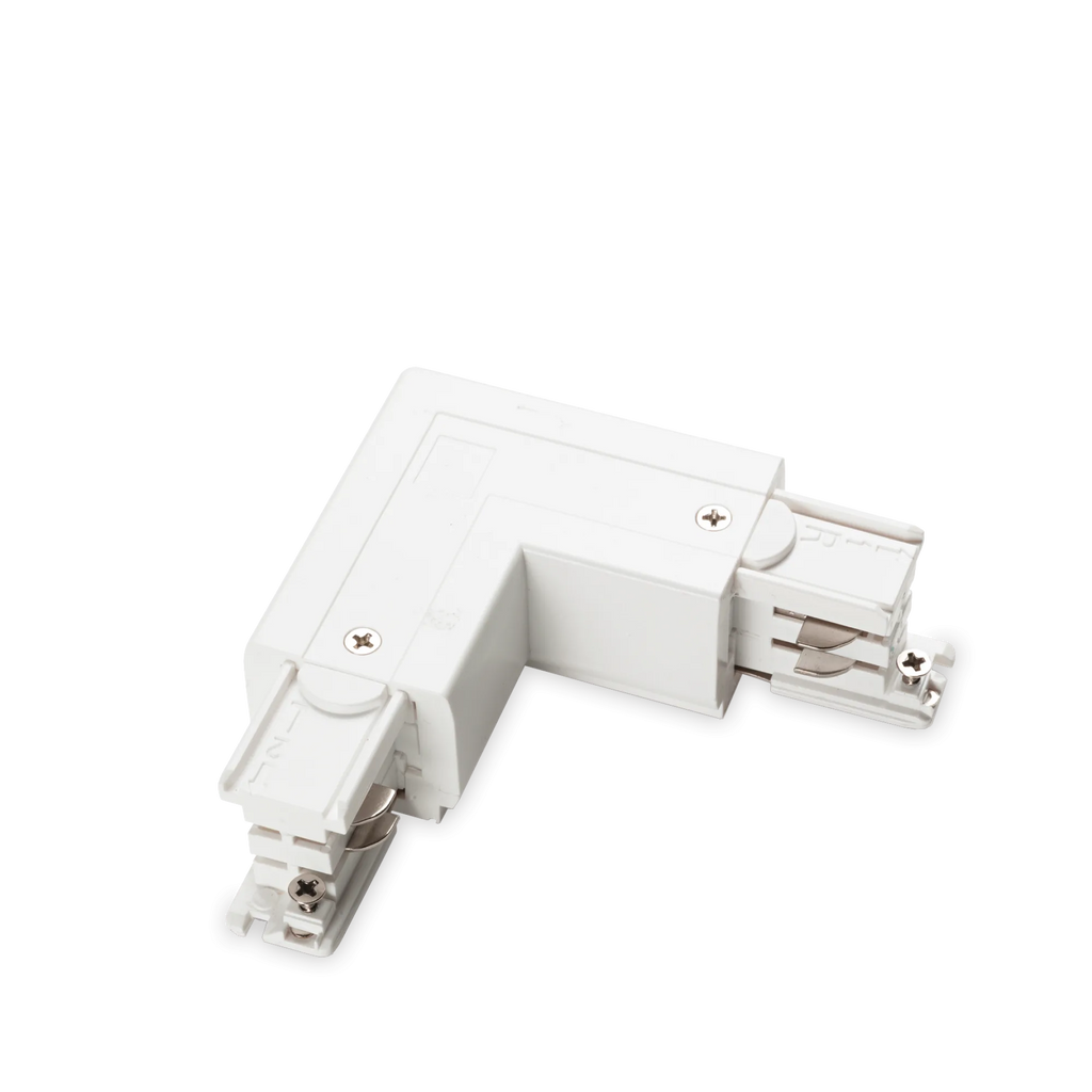 LINK 3-PHASE TRIMLESS L-CONNECTOR RIGHT ON-OFF WH