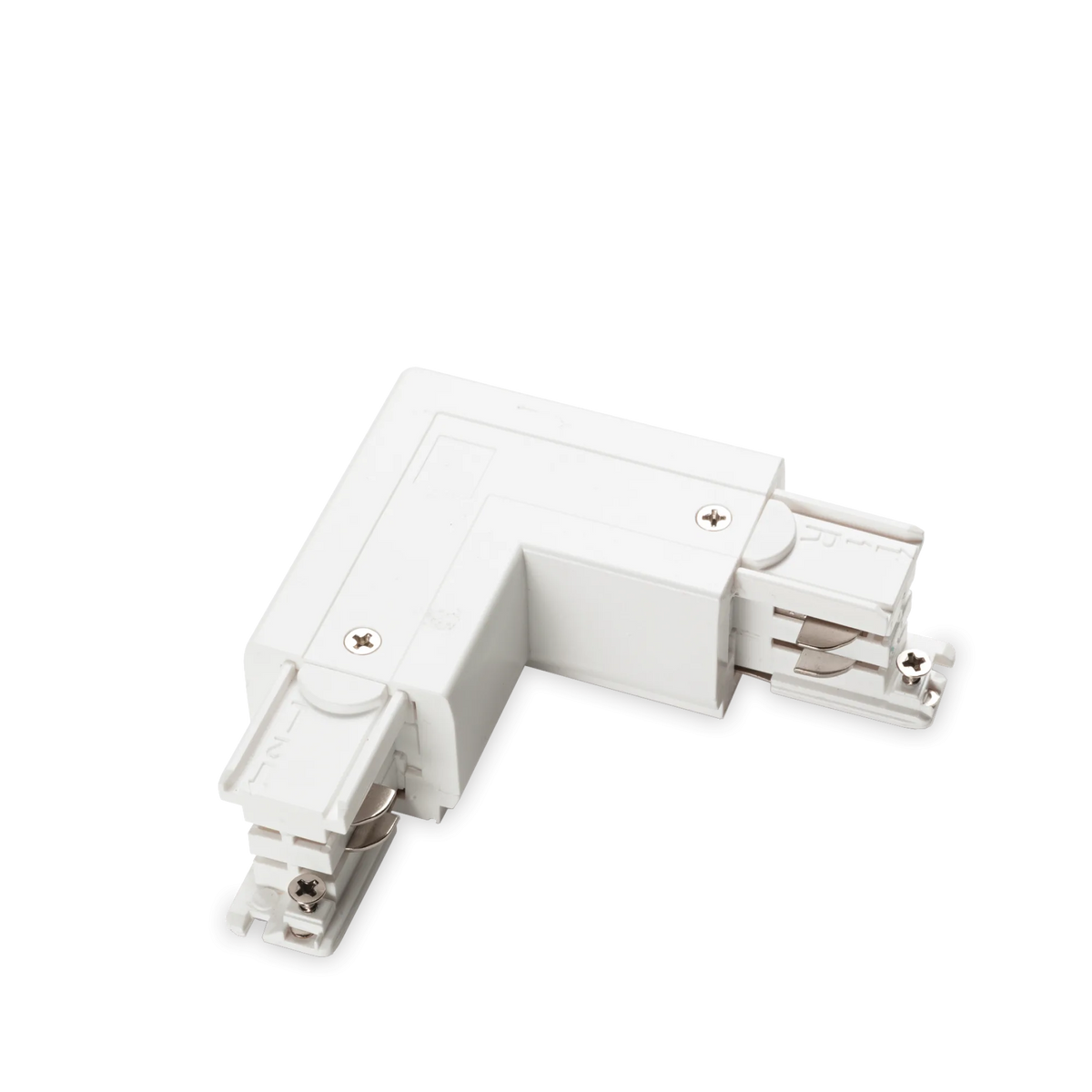 Conector Ideal Lux Link 3-PHASE Trimless L-connector dreapta ON-OFF, alb, 169736