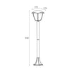 Lampa de gradina Zumaline Sklep 93x17cm