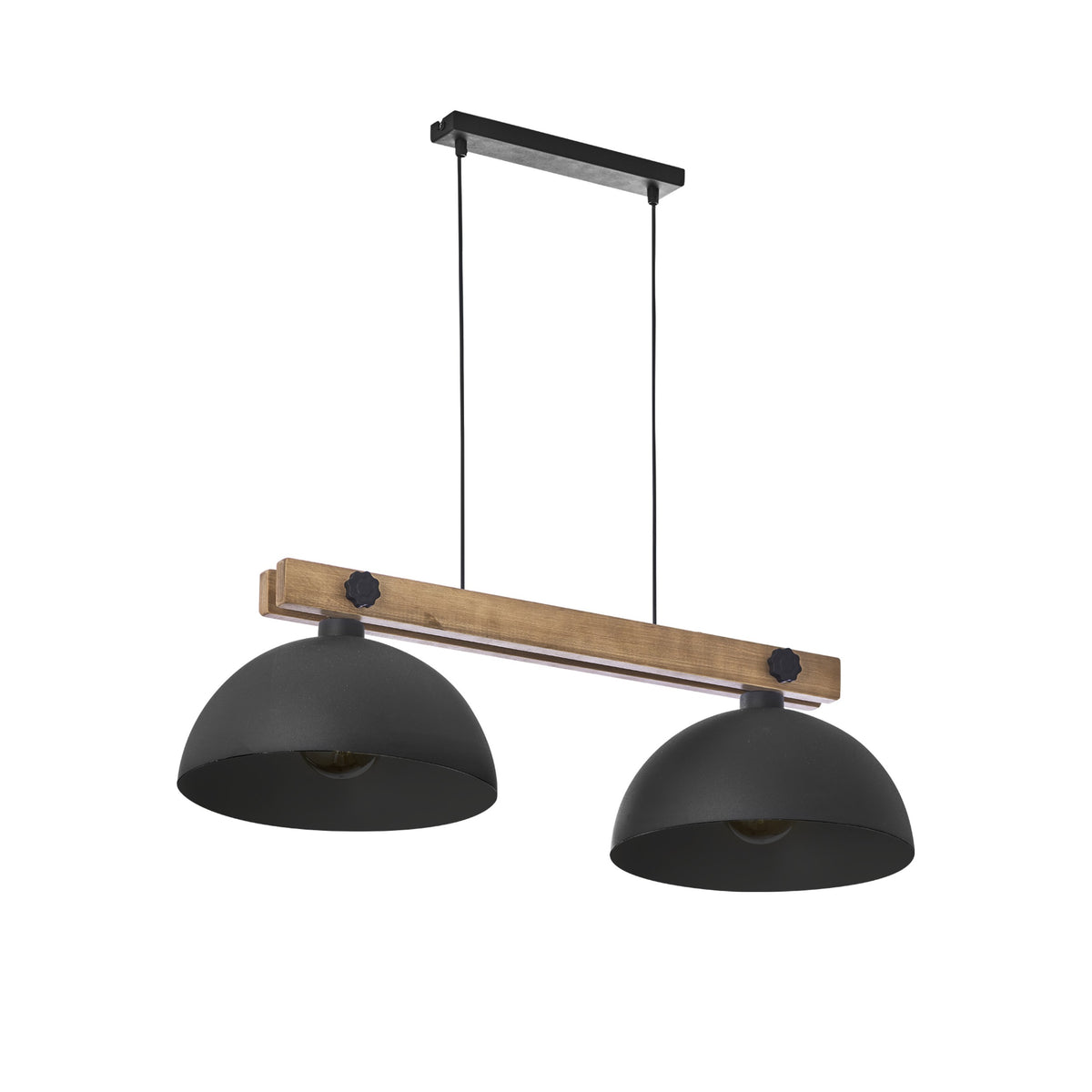 Lustră TK Lighting Oslo 2, negru, 2 x E27, 1706