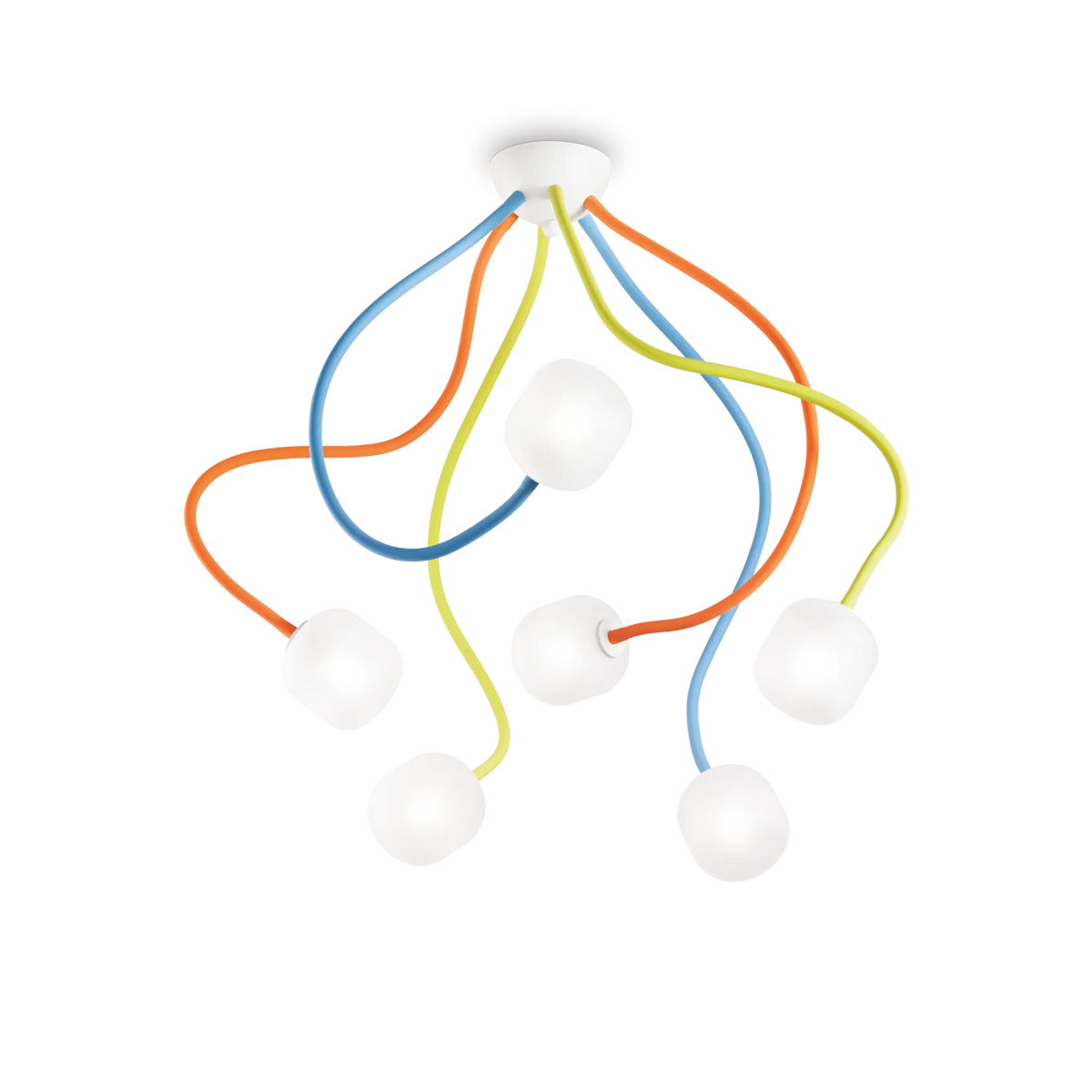 Plafonieră Ideal Lux Octopus PL6 Color, 174976