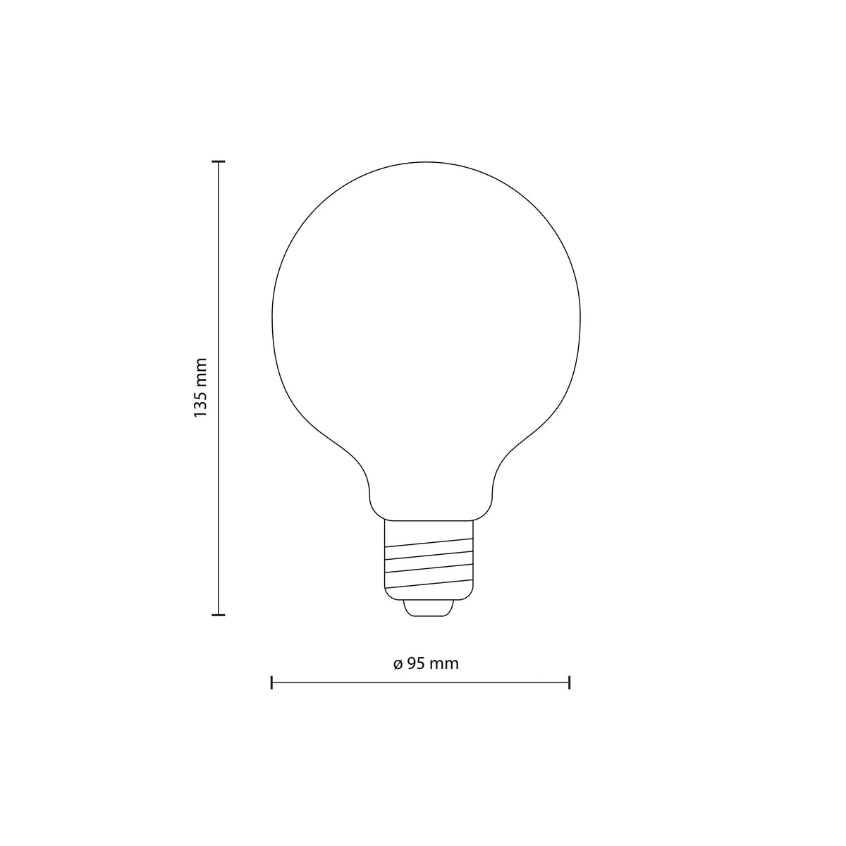 Bec LED TK Lighting E27 14W 3000K, transparent, dimabil, 18015