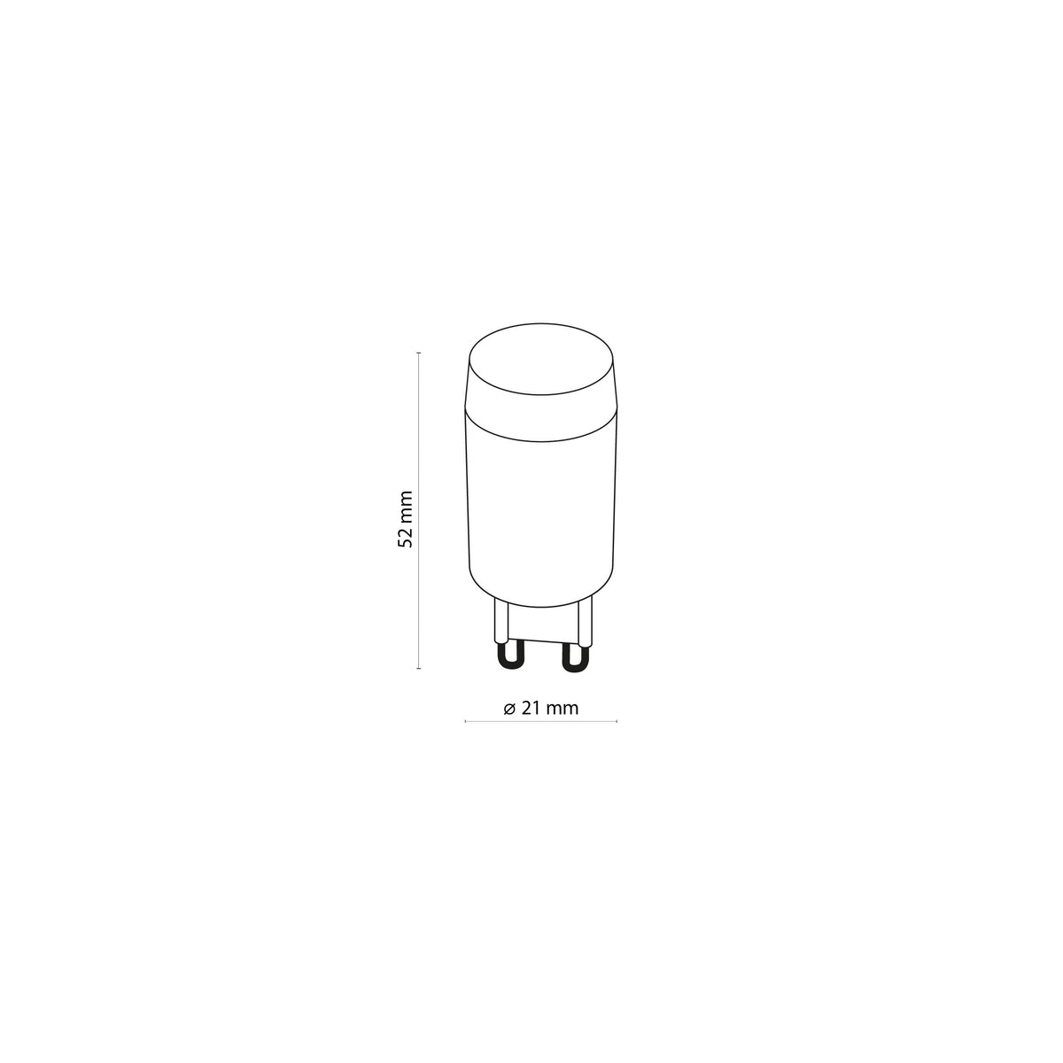 Bec LED TK Lighting G9 3W 3000K, cu lentilă, 18121