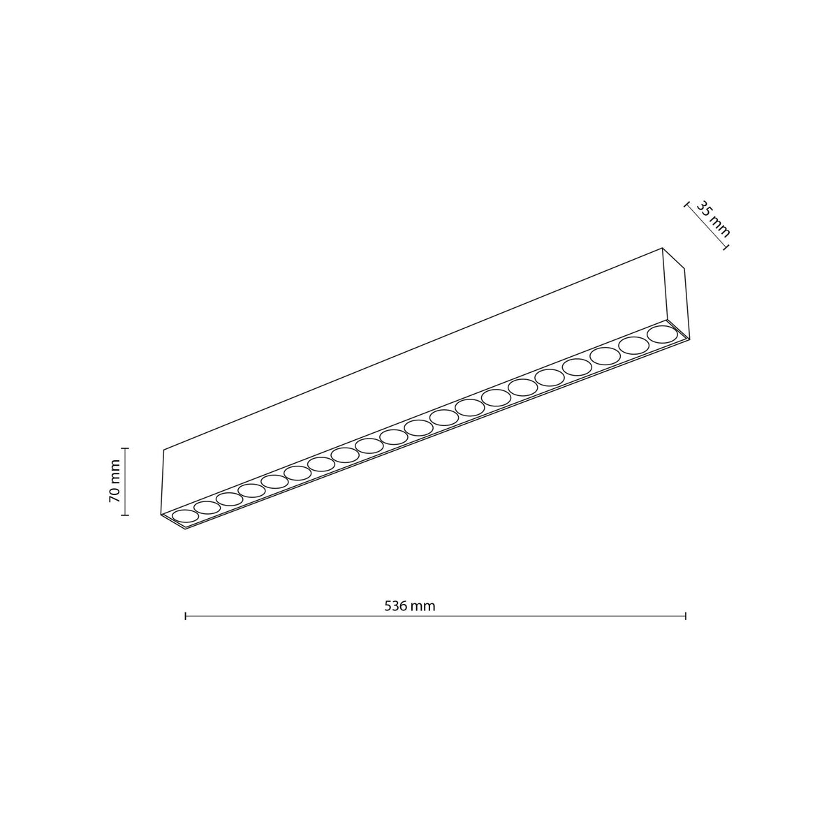 Plafonieră TK Lighting Arco, alb, 20 x LED, 18149