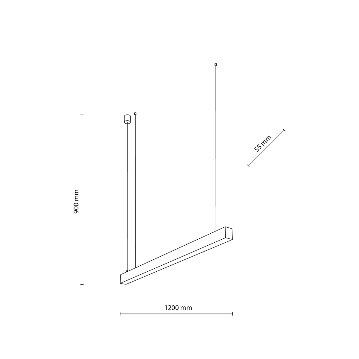 Pendul TK Lighting Luxe, alb, 18174