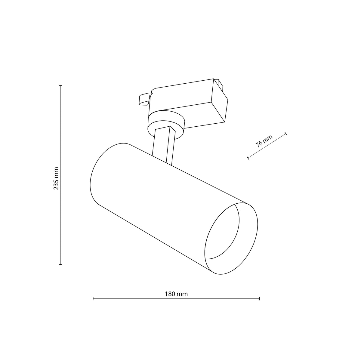 Spot pe șină TK Lighting Tracer, alb, 18180