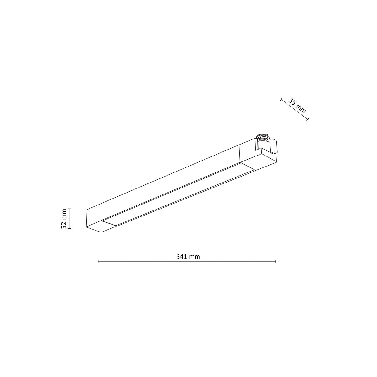 Spot pe șină TK Lighting Tracer Panou 20 W, negru, 18190
