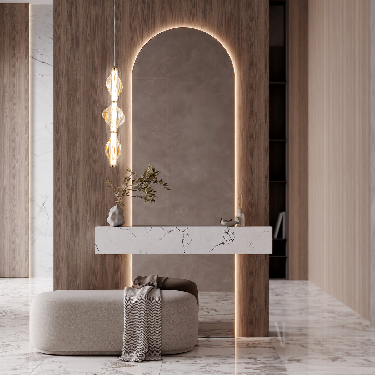 Pendul TK Lighting Elva, alamă, 18214