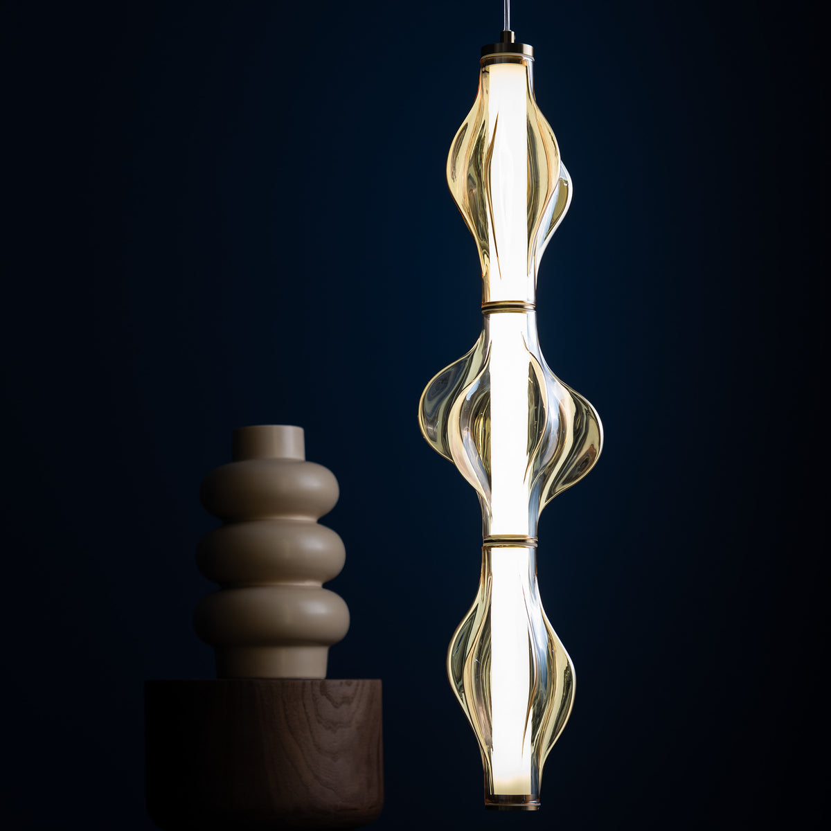 Pendul TK Lighting Elva, alamă, 18214