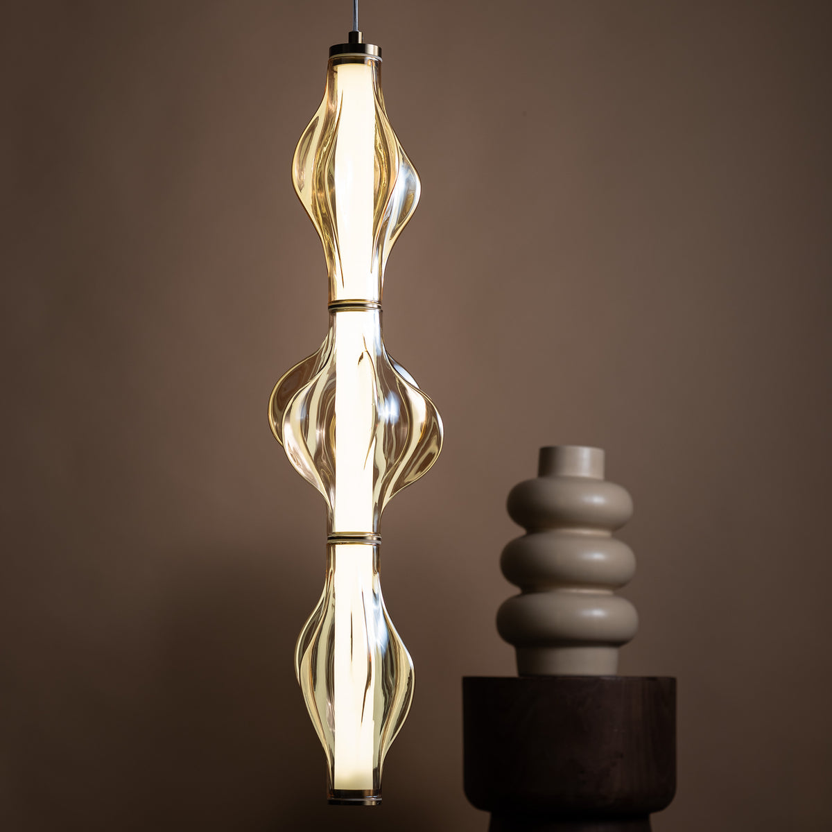 Pendul TK Lighting Elva, alamă, 18214