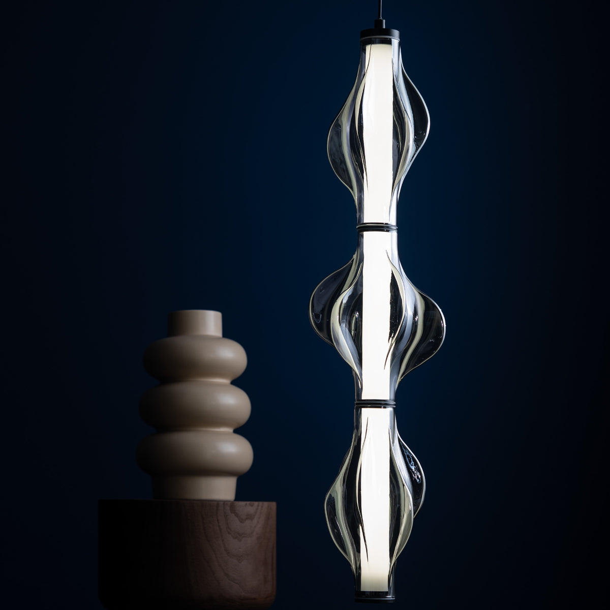 Pendul TK Lighting Elva, negru, 18215