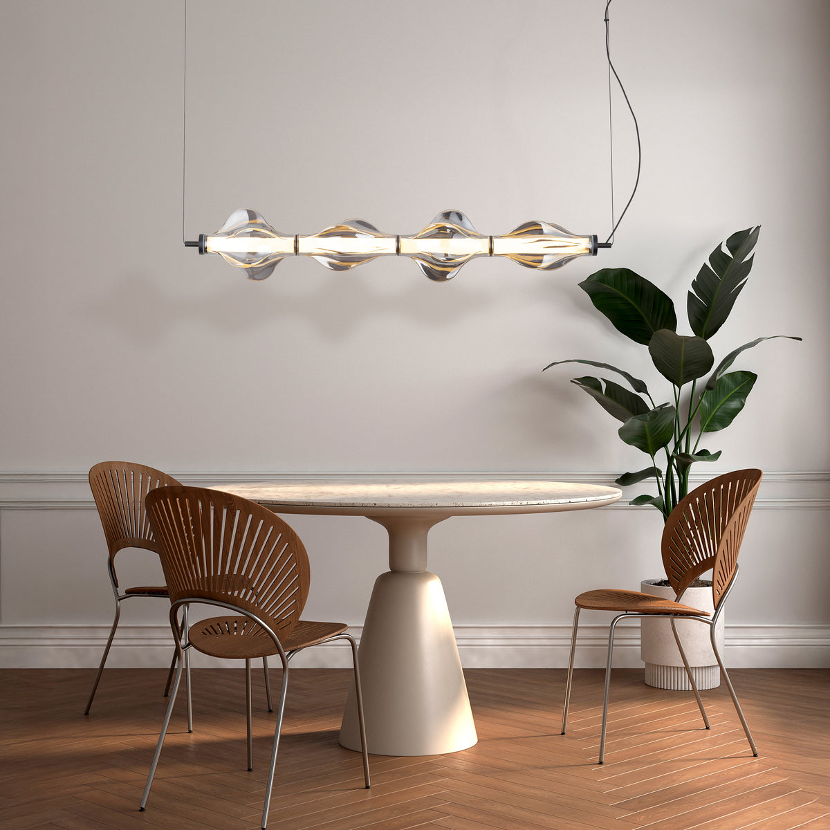 Pendul TK Lighting Elva, negru, 18217