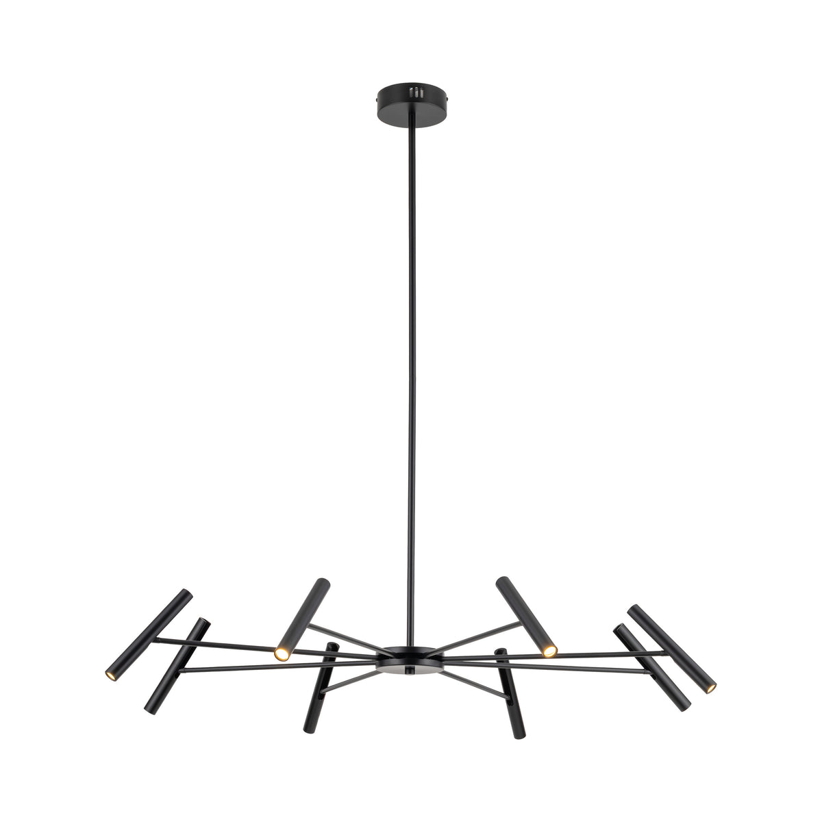 Lustră TK Lighting Niva, negru, 8 x LED, 18224