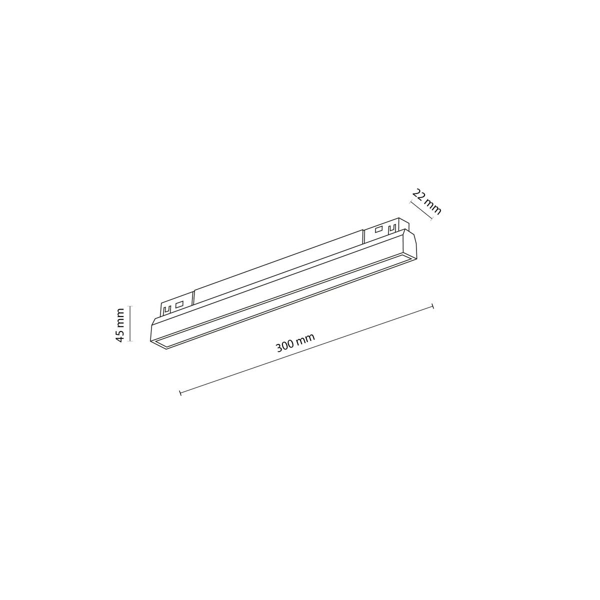 Spot pe șină TK Lighting Magnetic Easy Line, negru, 18269