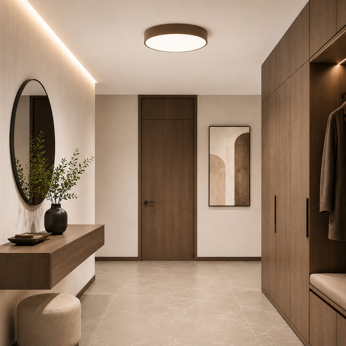 Plafonieră TK Lighting Velis, maro, 18285