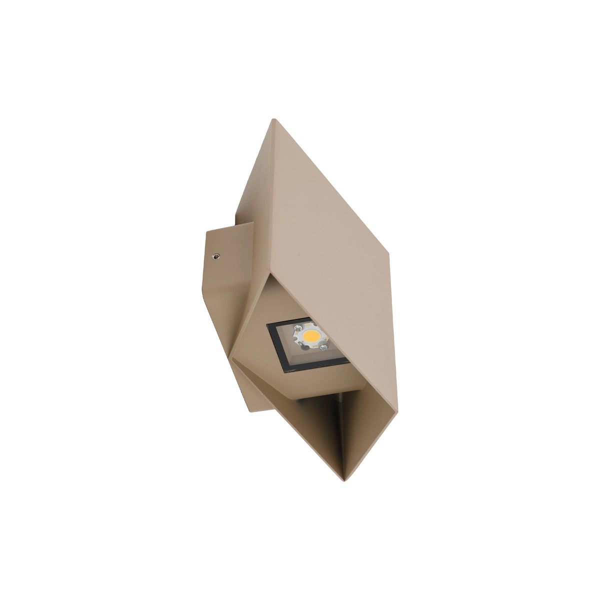 Aplică de exterior TK Lighting Cube, bej, 2 x LED, 18328