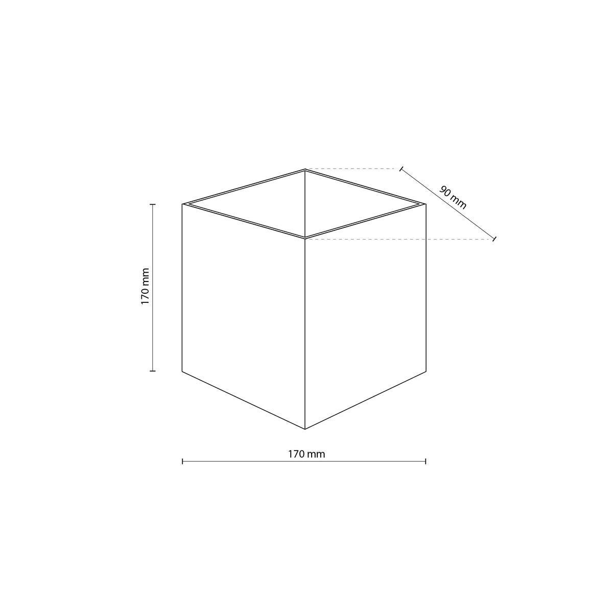 Aplică de exterior TK Lighting Cube, bej, 2 x LED, 18328