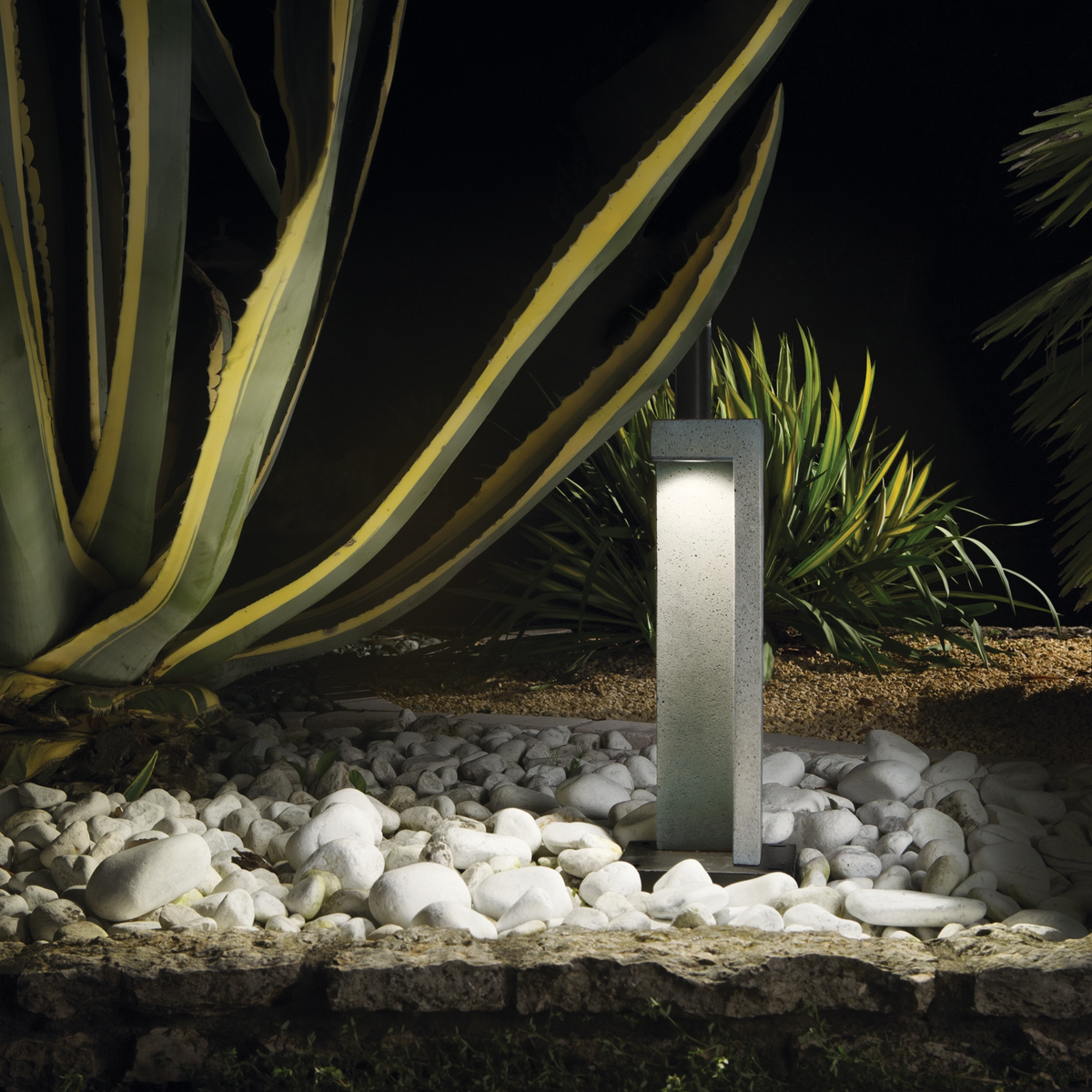 Stâlp de iluminat exterior Ideal Lux Titano 4000K, H74 cm, 187327