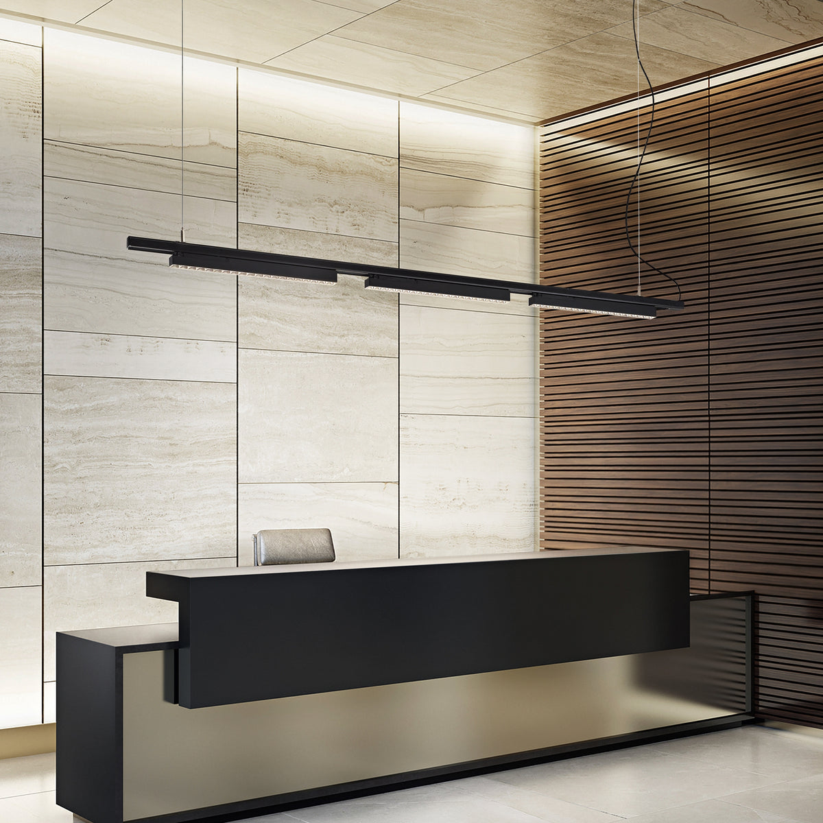 Profil Ideal Lux Link 3-PHASE Trimless Profile 2000 Mm ON-OFF, negru, 187983