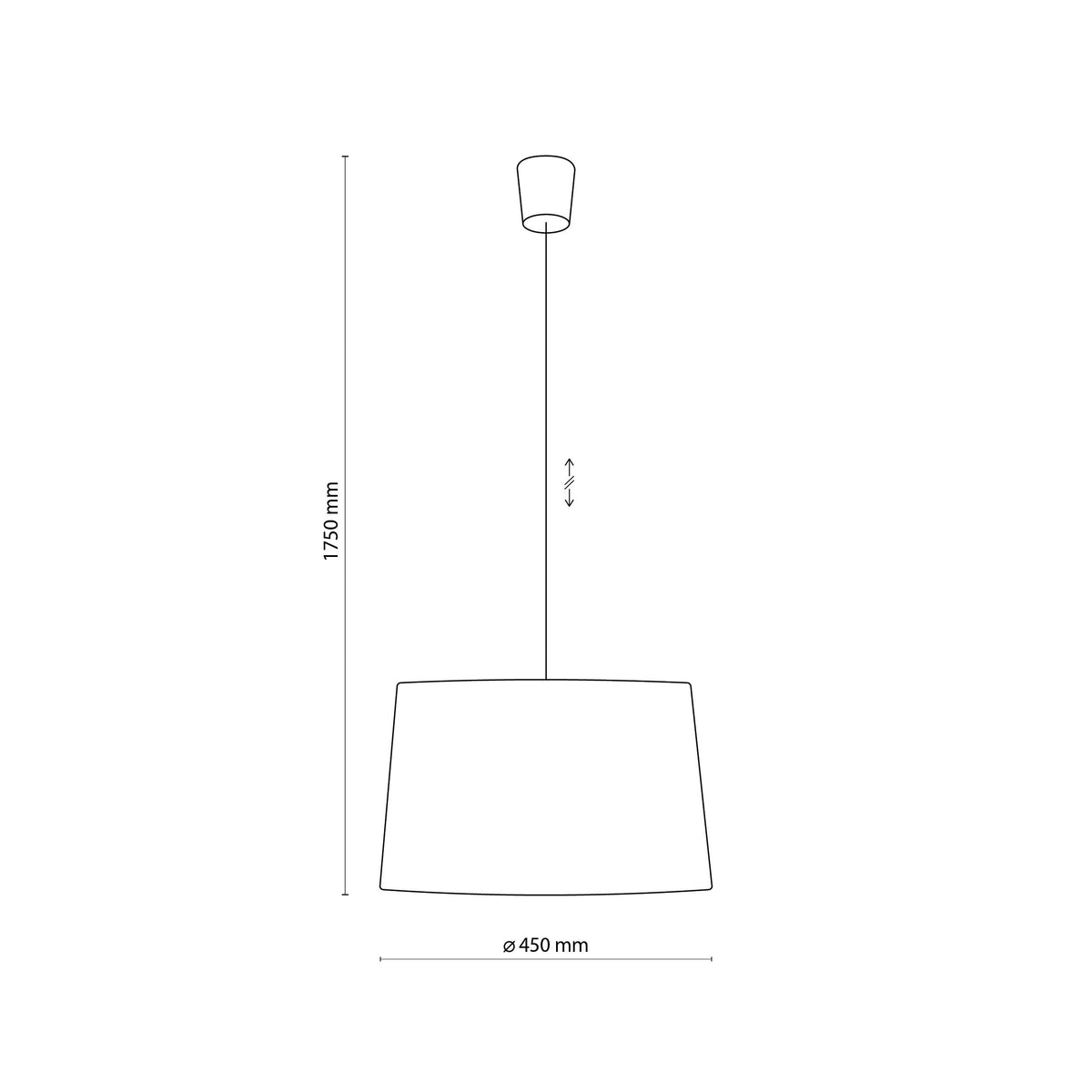 Pendul TK Lighting Maja 1, gri, 1881