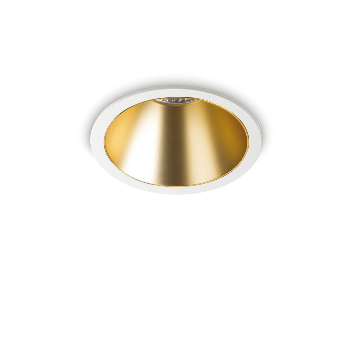 Spot încastrat Ideal Lux Game Trim Round 11W 3000K, alb, auriu, 192307