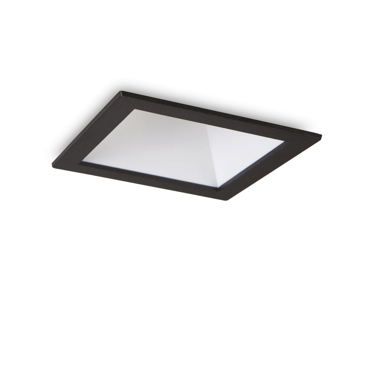 Spot încastrat Ideal Lux Game Trim Square 11W 3000K, negru, alb, 192406